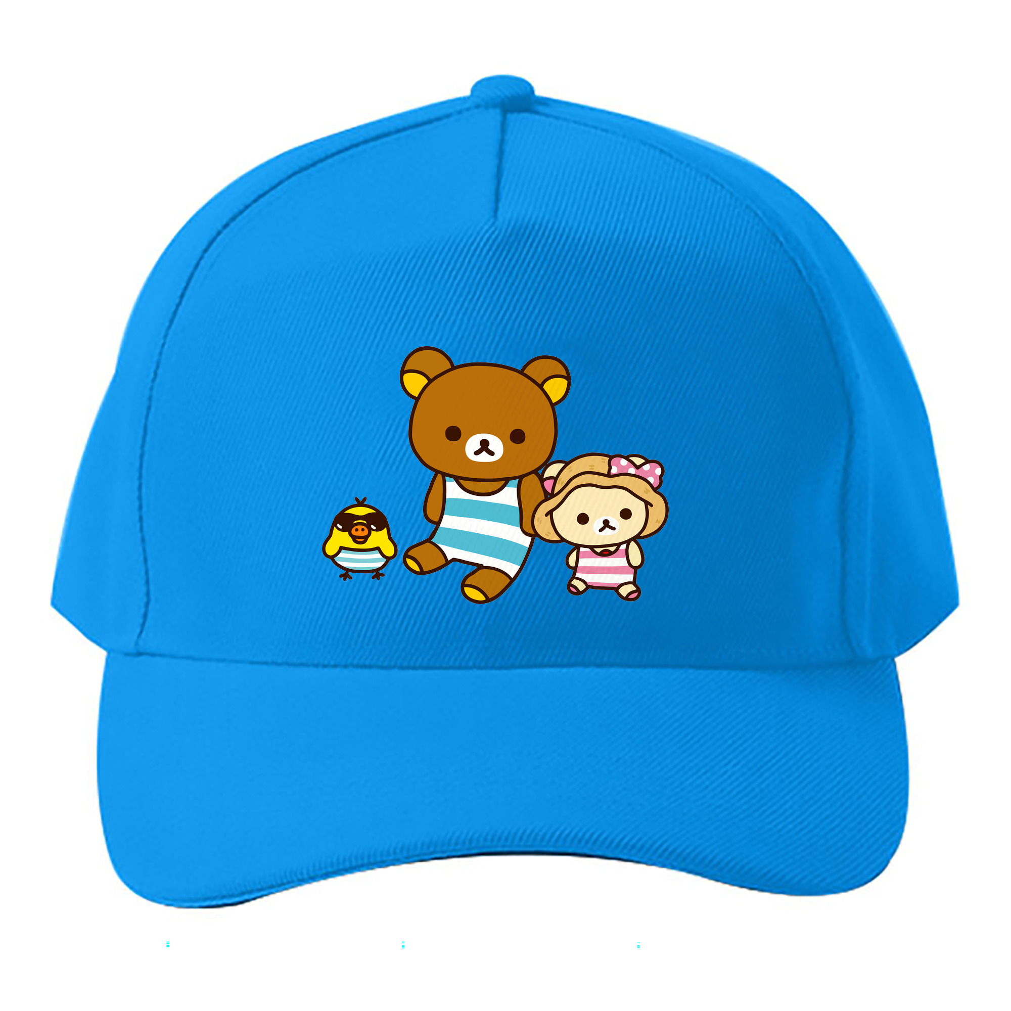 （画像用） リラックマ リラックマ キイロイトリ Rilakkuma Korilakkuma Kiiroitori ベースボールキャップ 綿100％ 男女兼用 帽子 スポーツ
